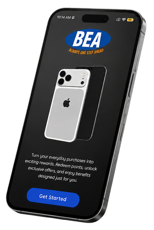 BEA Mobile App Mockup